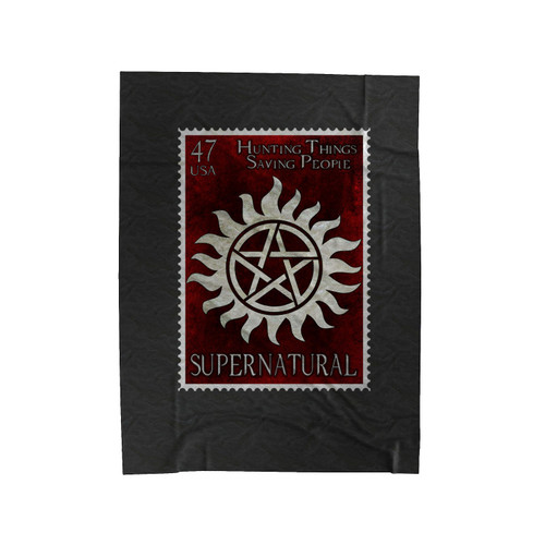 Hunting Things Stamp Velveteen Blanket