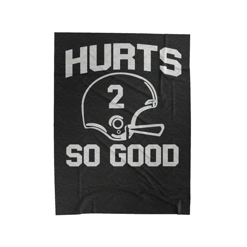 Hurts So Good Crimson Football Helmet #2 Alabama Velveteen Blanket