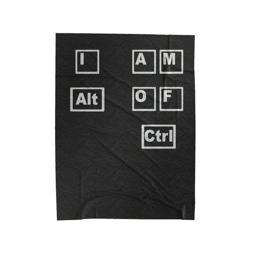 I Am Alt Of Ctrl! Pc Gamer Velveteen Blanket