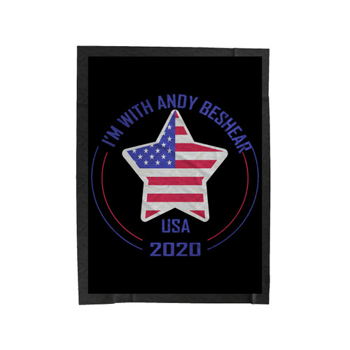 I Am With Andy Beshear Kentucky 2020 Velveteen Blanket