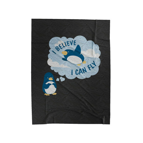 I Believe I Can Fly Velveteen Blanket