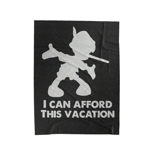 I Can Afford This Vacation Disney Inspired Pinocchio Velveteen Blanket