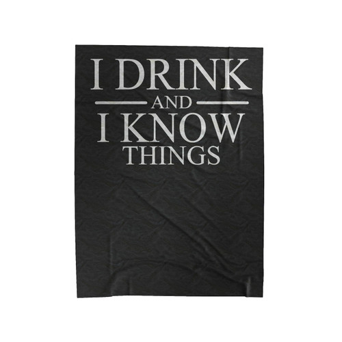 I Drink And I Know Things Game Of Thrones Lannister Velveteen Blanket