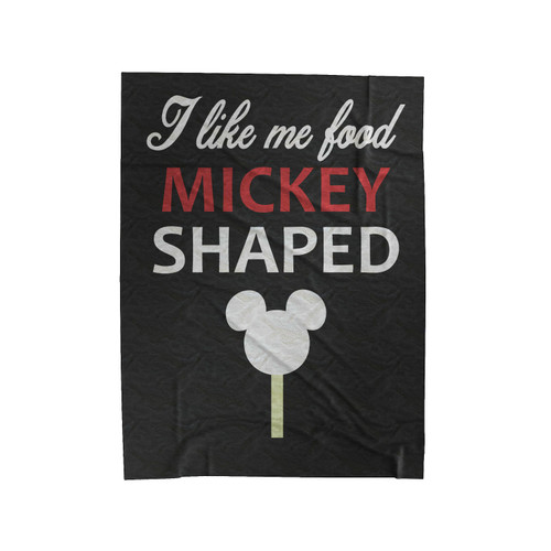 I Like My Food Mickey Shaped Disney Velveteen Blanket