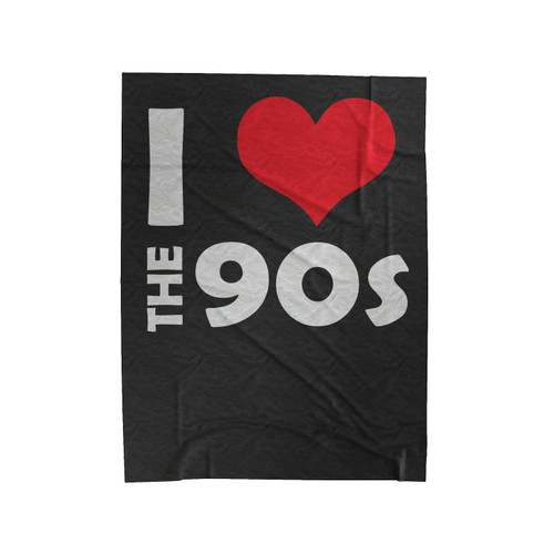 I Love The 90's Velveteen Blanket