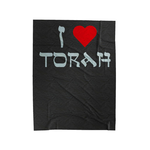 I Love Torah Jewish Scrolls Reading Simchat Torah Velveteen Blanket