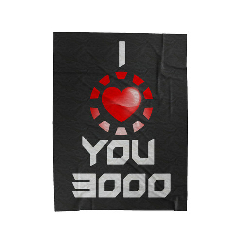 I Love You 3000 Iron Man Avengers End Game 2 Velveteen Blanket