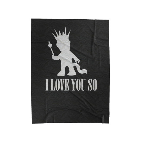 I Love You So Mommy Velveteen Blanket