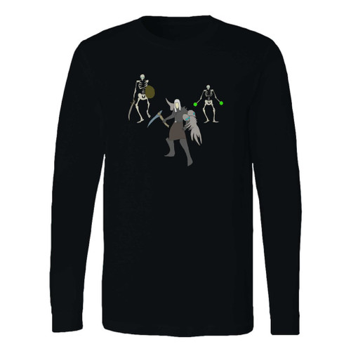 This classic fit poorly drawn necromancer master of the undead long sleeve shirt is casually elegant and very comfortable. With fine quality print to make one stand out, it's a perfect fit for every occasion.