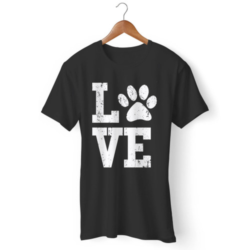 Love Dog Paw Cute Dog Funny Dog Men T Shirt