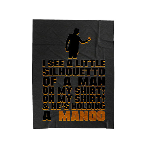 I See A Little Silhouette Of A Man Velveteen Blanket