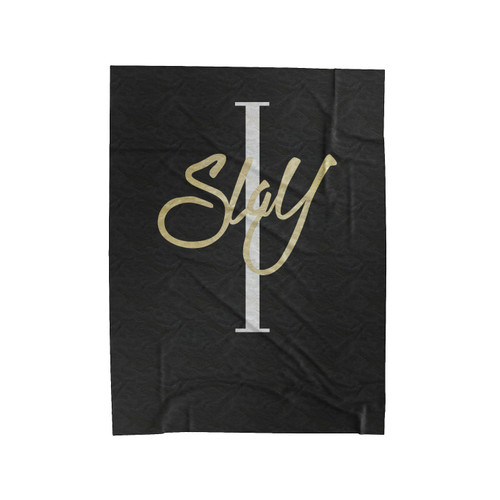 I Slay Quote Party Bachelorette Boho Bohemian Boho Chic Beach Velveteen Blanket