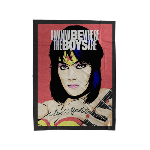 I Wanna Be Where The Boys Are Velveteen Blanket