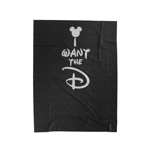 I Want The D Disney Fashion Velveteen Blanket