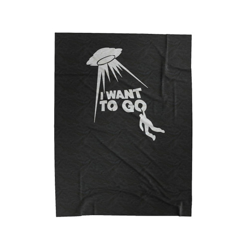 I Want To Believe Alien Tumblr Velveteen Blanket