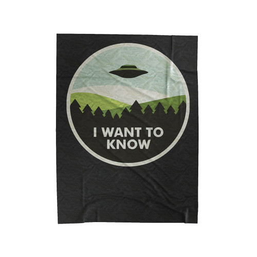 I Want To Know Velveteen Blanket