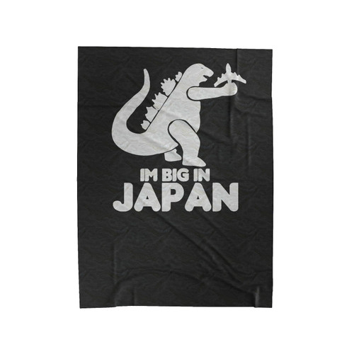 I'm Big In Japan Godzilla Inspired Velveteen Blanket