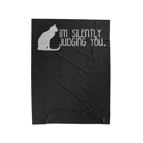 I'm Silently Judging You Velveteen Blanket