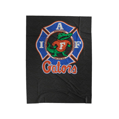 Iaff Florida Gators For Union Firefighters Velveteen Blanket