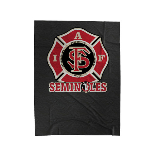 Iaff Florida State Seminoles For Union Firefighters Velveteen Blanket