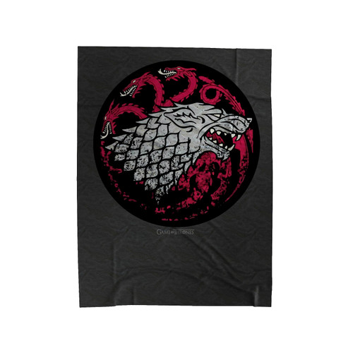 Ice Blood And Fire Velveteen Blanket