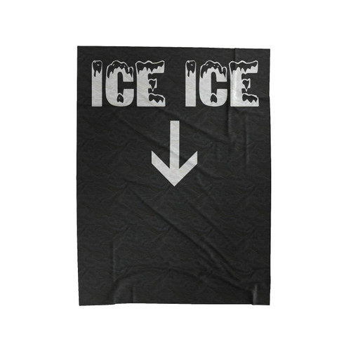 Ice Ice Baby Pregnancy Announcement Velveteen Blanket