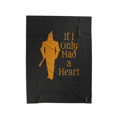If I Only Had A Heart Song Quote Velveteen Blanket