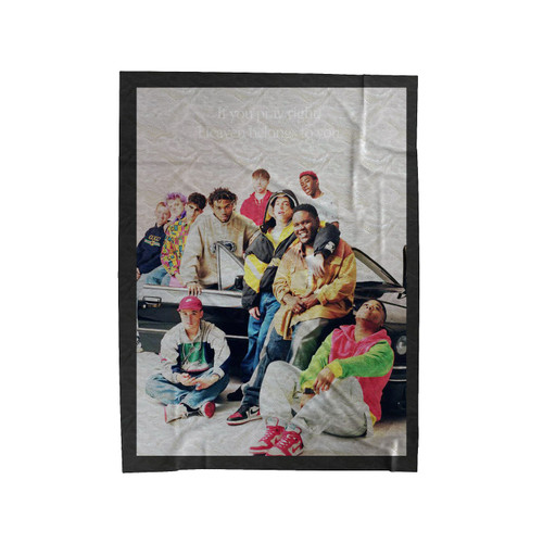 If You Pray Right Ginger Velveteen Blanket