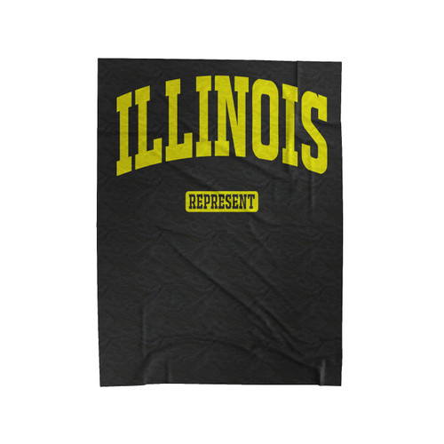 Illinois Represent Velveteen Blanket