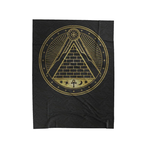 Illuminati, Freemason, Occult, Sacred Geometry And Alchemy 1 Velveteen Blanket