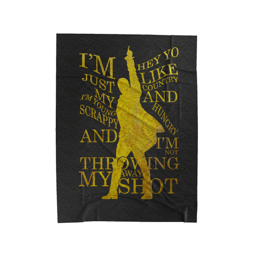Im Not Throwing Away My Shot Velveteen Blanket
