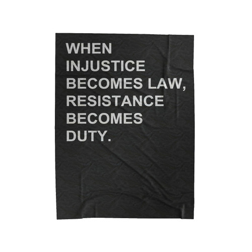 Immigrant Injustice Anti Trump Protest Velveteen Blanket