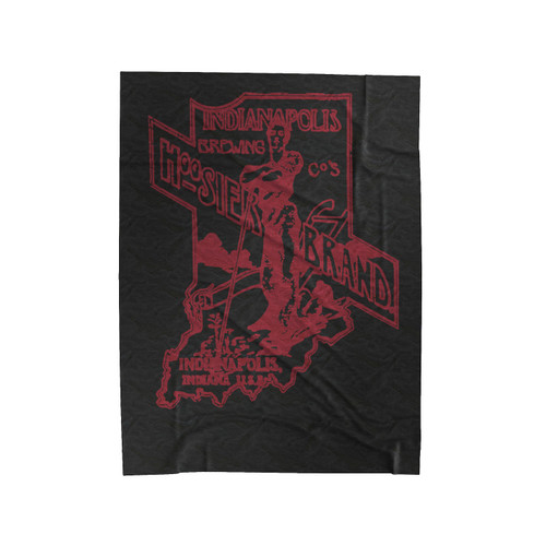 Indianapolis Brewing Company Vintage Beer Velveteen Blanket