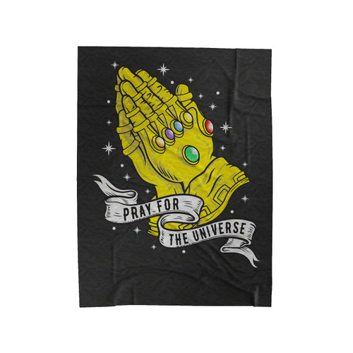 Infinity Wars Praying For Universe Velveteen Blanket