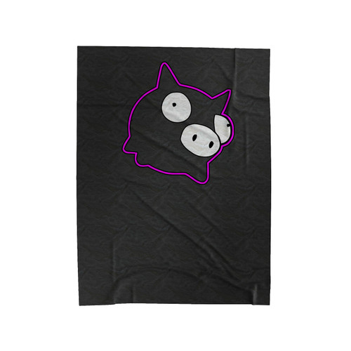 Invader Zim Rubber Piggy Character Velveteen Blanket