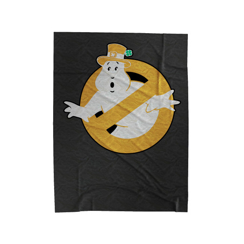 Irish Ghostbusters Leprechaun St Patrick's Day Velveteen Blanket