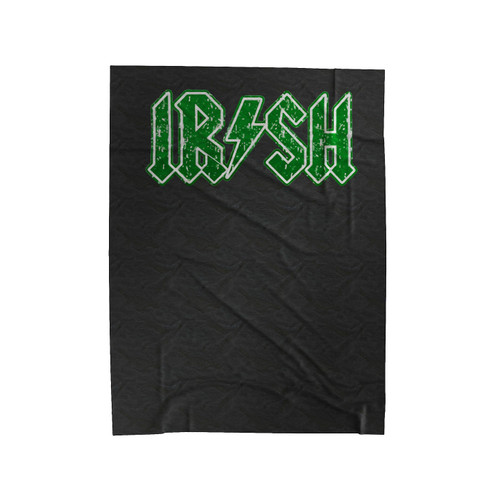 Irish Rockstar Irish Band Logo Velveteen Blanket