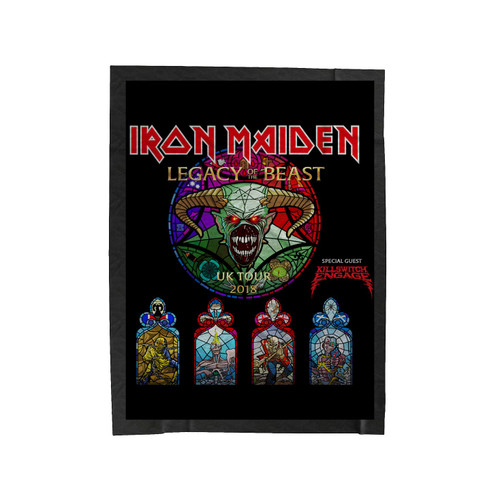 Iron Maiden Legacy Of The Beast 1 Velveteen Blanket