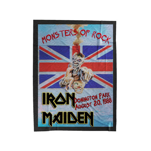 Iron Maiden Monster Of Rock Velveteen Blanket
