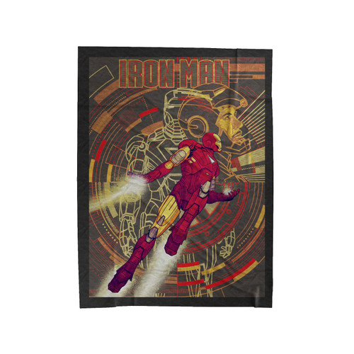Iron Man Avengers Movie Velveteen Blanket