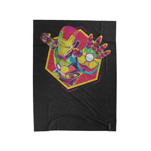 Iron Man Colorful Art Velveteen Blanket