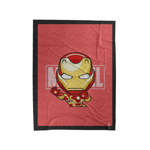 Iron Man Ilustration Art Velveteen Blanket