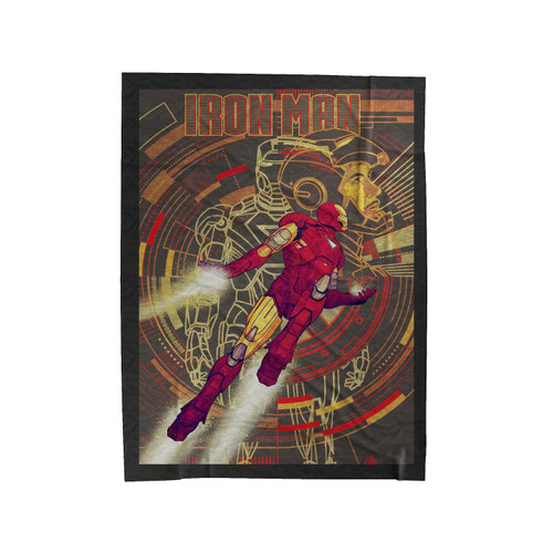 Iron Man Superhero Marvel Velveteen Blanket