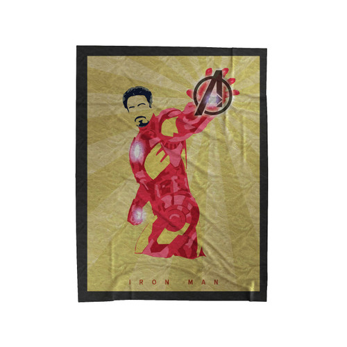 Iron Man The Avengers Tony Stark Velveteen Blanket