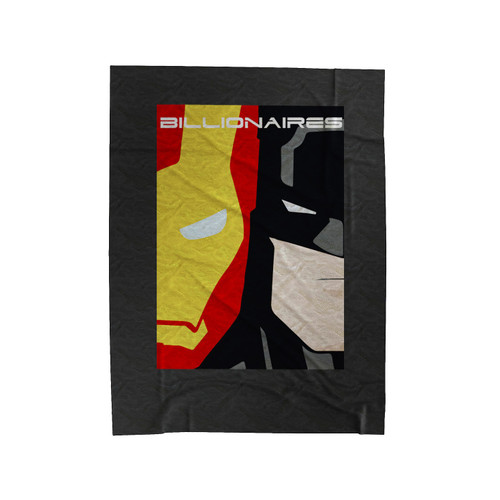 Ironman Vs Batman Parody Velveteen Blanket