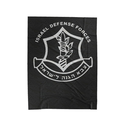 Israel Army Idf Zahal Hebrew Jewish Military Velveteen Blanket