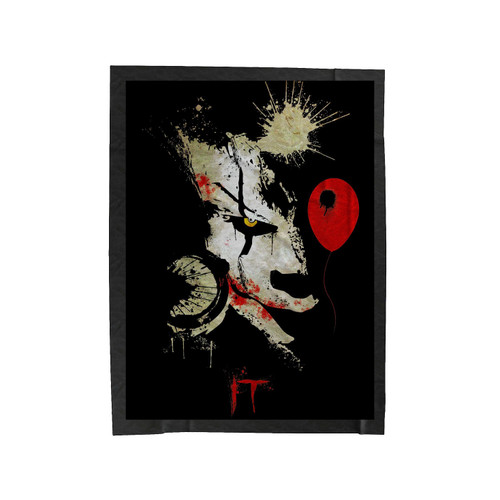 It Clown Horror Velveteen Blanket