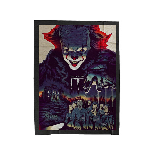 It Pennywise You'Ll Float Too Velveteen Blanket