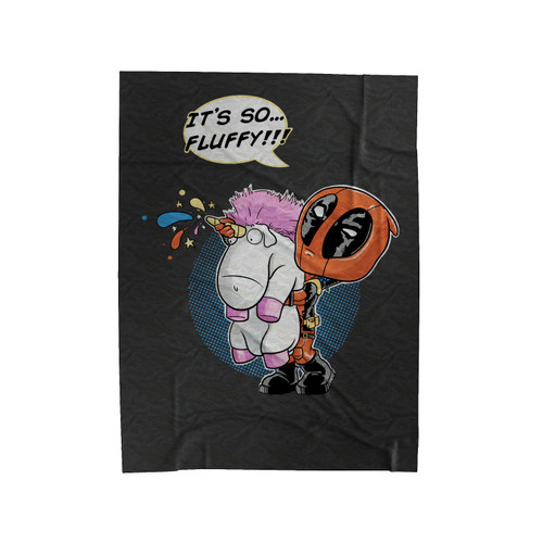 It's So Fluffy Deadpool Unicorn Parody Funny 1 Velveteen Blanket