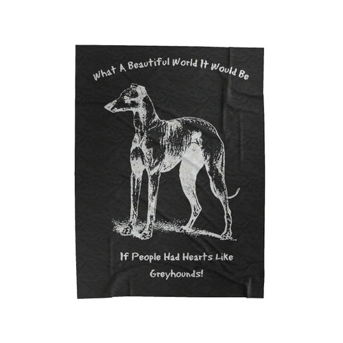 Italian Greyhound Velveteen Blanket